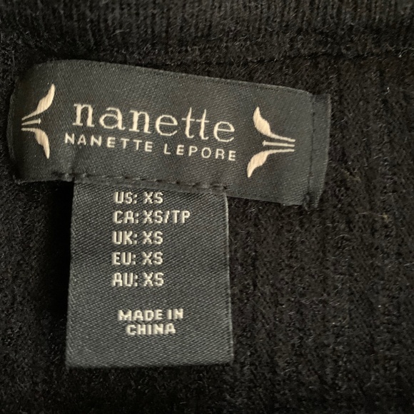NWOT Nanette Lenore Black Sweater Skirt, Xs-Small - Picture 2 of 2